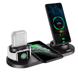 6 In 1 Wireless Charger Dock Station