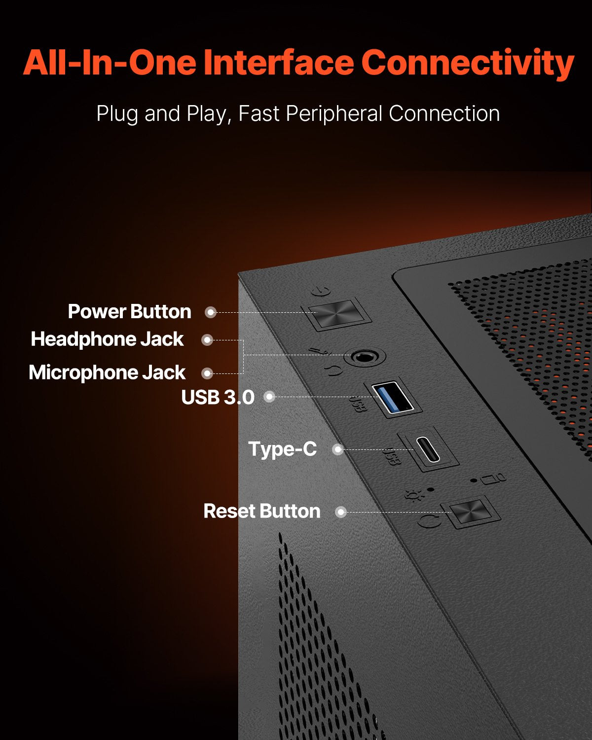 Mid-Tower ATX PC Gaming Case