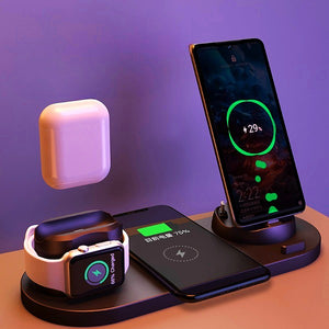 6 In 1 Wireless Charger Dock Station