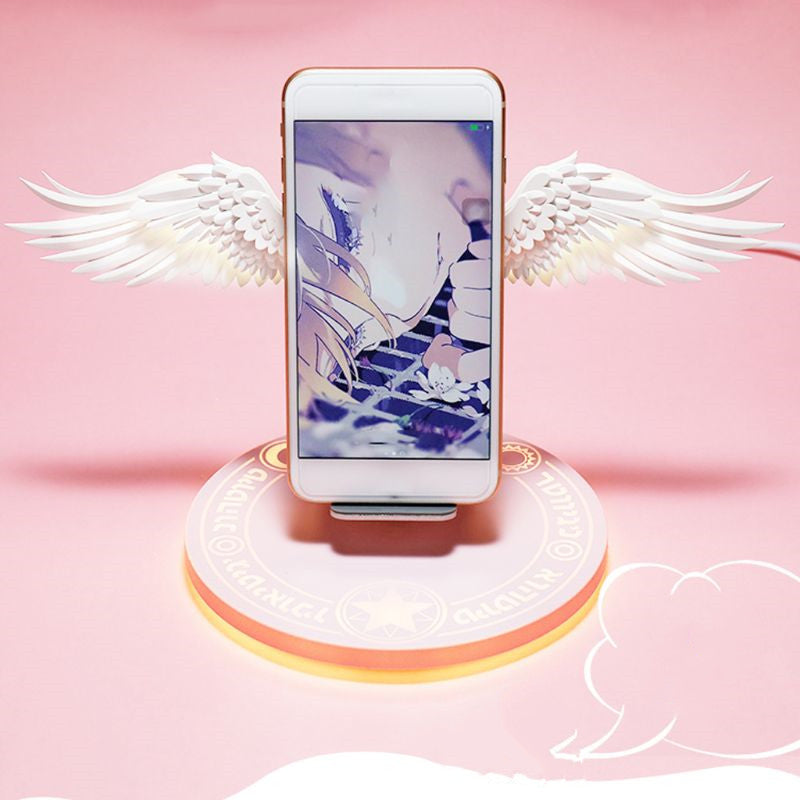LED Angel Wings Wireless Charger
