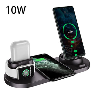 6 In 1 Wireless Charger Dock Station