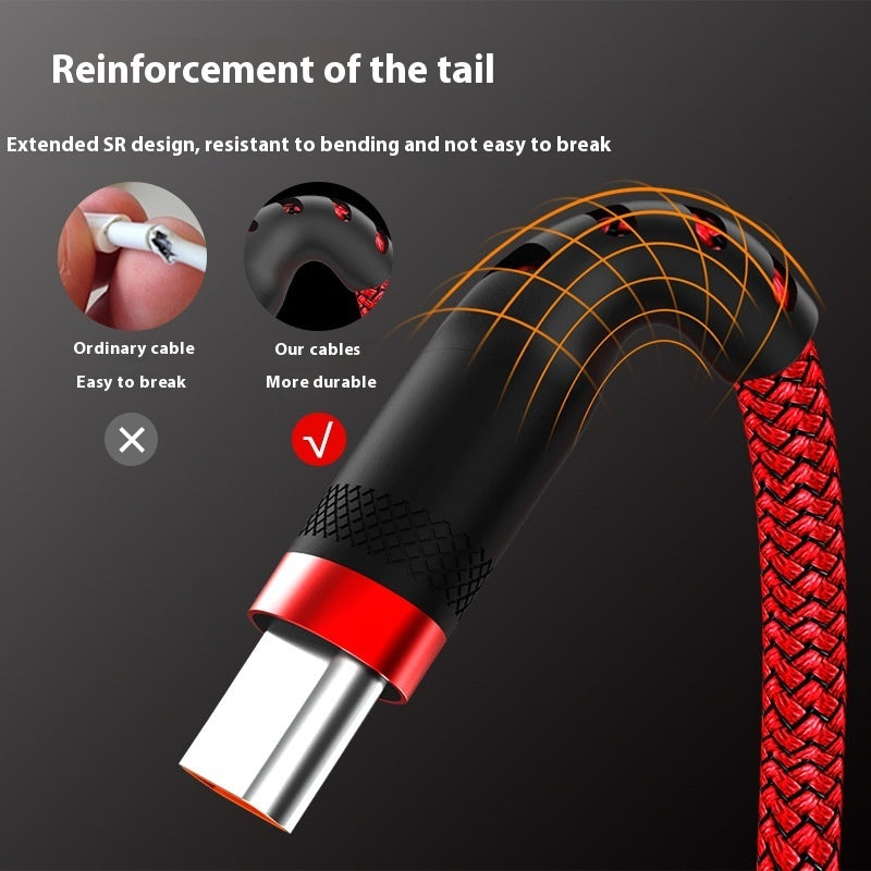 Phone Data Cable  Fast Charging USB Cable for Android & iPhone