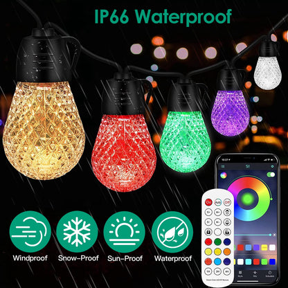 Colorful Outdoor String Lights